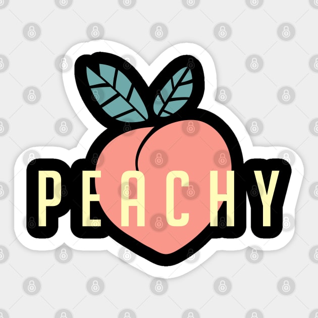 Peachy Peach Sticker by LittleMissy